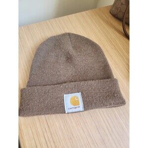 Carhartt Brown Beanie Winter Ski Cap Hat One Size